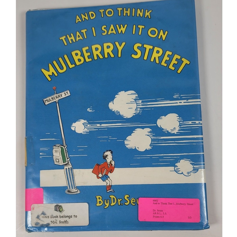 Rare Dr Seuss And Think That I Saw It on Mulberry Street Hardcover Vintage Book